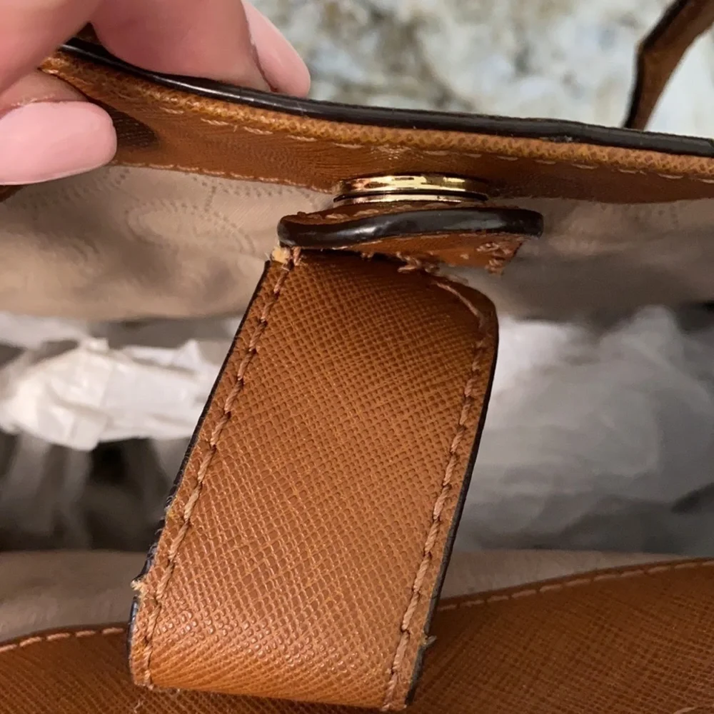 Michael Kors Brown Leather Jet Set Tote